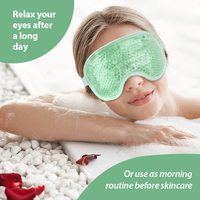 Masque oculaire réutilisable en gel, compressible, pour micro-ondes, chaud et froid, pour soulagement des yeux et du visage, pack rafraîchissant – Vente chaude