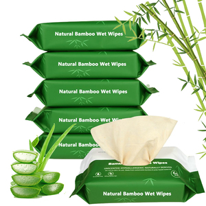 Toallitas Húmedas <span class=keywords><strong>para</strong></span> Bebé de Bambú al por Mayor, 72 Hojas, Ecológicas, Sin Perfume, Hipoalergénicas, con 99% Agua Pura - Product Image 1