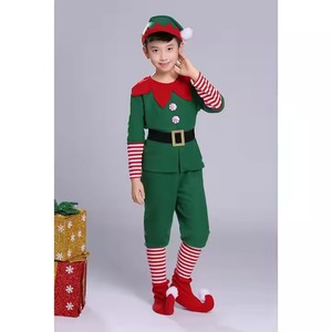 Costume d'elfe <span class=keywords><strong>de</strong></span> Noël pour garçons, chapeau <span class=keywords><strong>de</strong></span> Père Noël, tenues <span class=keywords><strong>de</strong></span> fête <span class=keywords><strong>de</strong></span> Noël - Product Image 3