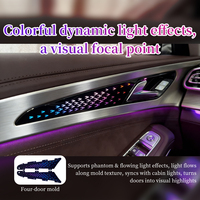 Kit d'éclairage d'ambiance intérieur 12V, lumière colorée trois en un, lampe d'ambiance, installation sans perçage, compatible avec Hongqi H9