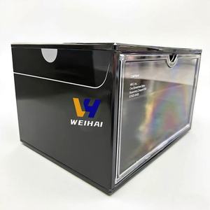 Vitrine de baskets en acrylique noir jais pour Air <span class=keywords><strong>Jordan</strong></span>-vitrine de qualité musée avec éclairage <span class=keywords><strong>LED</strong></span> | OEM - Product Image 5