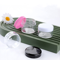 Pot en plastique PS vide pour crème cosmétique, fabrication OEM, avec logo personnalisé, pot à paillettes, mini pot