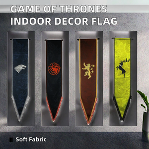 Tela <span class=keywords><strong>de</strong></span> alta calidad Club interior Juego <span class=keywords><strong>de</strong></span> tronos Decoraciones Colecciones <span class=keywords><strong>de</strong></span> decoración del hogar-Canción <span class=keywords><strong>de</strong></span> <span class=keywords><strong>hielo</strong></span> <span class=keywords><strong>y</strong></span> <span class=keywords><strong>fuego</strong></span> Fiesta Bar Banderas Banner - Product Image 3