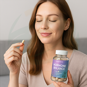 Kapsul Penyeimbang Hormon Label Pribadi OEM untuk Wanita, Suplemen Kesuburan yang Mendukung Kesehatan Ovarium, Metabolisme Estrogen, Dewasa - Product Image 4