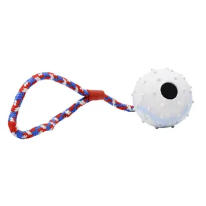 7 см тренировочный жевательный мяч для чистки зубов мягкий спикей 50 см Прочная резиновая веревка для собак игрушка для домашних животных