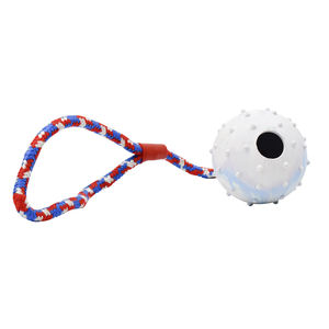 7cm Training Chew denti pulizia Soft Spikey Ball <span class=keywords><strong>50cm</strong></span> Strong Rope Rubber Dog <span class=keywords><strong>Pet</strong></span> <span class=keywords><strong>Toy</strong></span> - Product Image 1