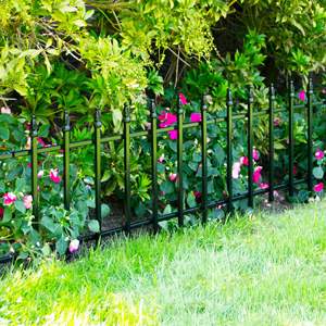 Barrera de césped para el hogar con revestimiento negro, borde decorativo para jardín, decoración de valla, ribete para macizos de <span class=keywords><strong>flores</strong></span> - Product Image 4