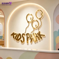 Lettres LED 3D personnalisées en acier inoxydable rétroéclairées, logo mural pour entreprise, éclairage halo inversé, étanche IP65, usage commercial