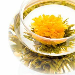 جميلة زهرة يدوية الصنع الشاي الذهبي سبيكة ، تزهر الشاي - Product Image 1