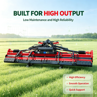 Niveleur de terrain pliable à faible entretien pour zones inondées, entraîné par tracteur, équipement de pulvérisation de boue - DunTian