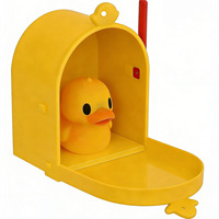 Aimant de boîte aux lettres en forme de canard imprimé en 3D de qualité supérieure, jouet interactif mini-boîte aux lettres pour enfants, décoration éducative pour la maison et organisateur de réfrigérateur, cadeau