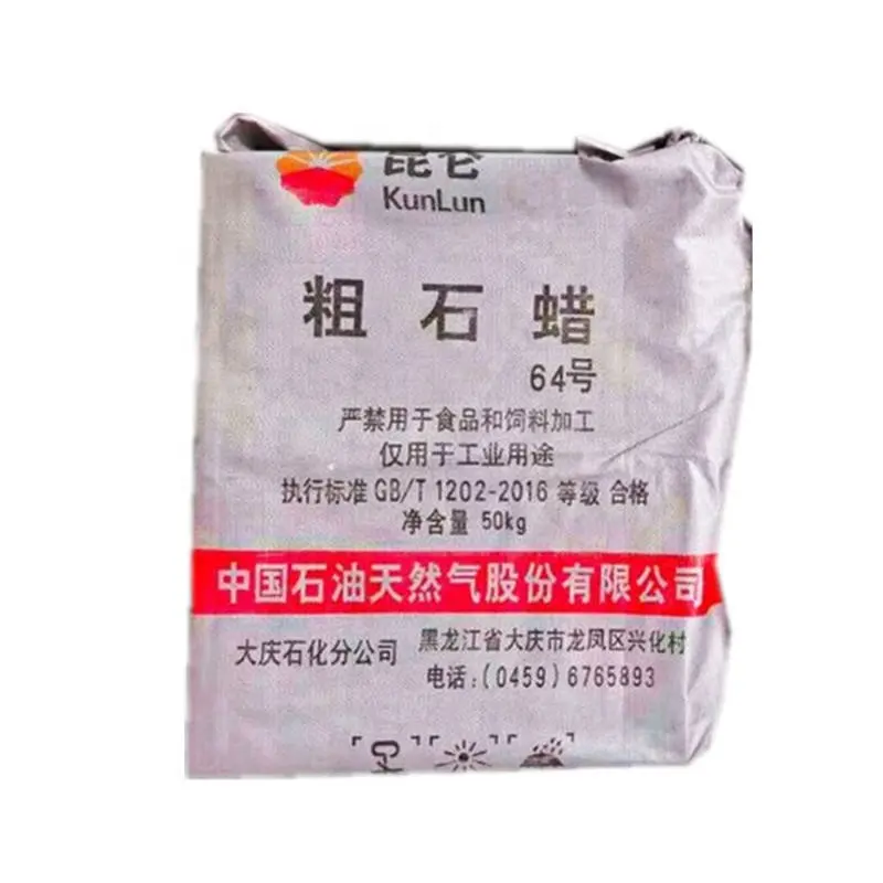 Les usines chinoises produisent de la cire de paraffine brute/entièrement raffinée de haute qualité pour la fabrication de bougies