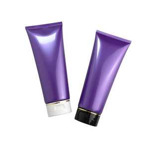 Tube de conditionneur, shampoing et gel douche violet brillant de haute qualité 200g – Emballage souple en plastique pour cosmétiques DIY et soins du visage - Product Image 2