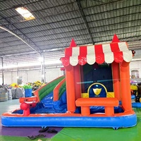 Grand parc de trampolines gonflables, château gonflable, aire de jeux extérieure commerciale pour enfants et fêtes