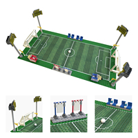 MOOXI Bricks MOC4172 Terrain de basket-ball et de football en plastique, modèle d'assemblage DIY, jouets éducatifs, ensembles de blocs de construction, jouets pour enfants