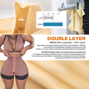 <span class=keywords><strong>Fajas</strong></span> Moldeadoras Haute Compression Corps Entier Effet Sablier Post-Opératoire Pour Femme Shapewear Colombien - Product Image 5