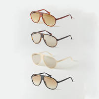 Lunettes de soleil polarisées classiques surdimensionnées 1231-3 pour hommes et femmes, monture vintage en acétate, protection UV400, modèle 2026