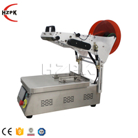 HZPK 220v petit bâton adhésif de table manuel pour bouteilles plates carrées Machine d'étiquetage autocollant Semi-automatique