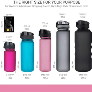 Герметичная Бутылка Для Воды Tritran без BPA, 32 унции, с мотивирующим маркером времени, чтобы ежедневно пить достаточное количество воды для фитнеса, G