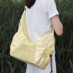 Tas selempang hewan peliharaan portabel, tas membawa kucing anjing anak anjing perjalanan BagDog pembawa selempang hewan peliharaan untuk luar ruangan bahu tunggal - Product Image 5