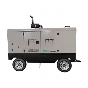 Compresor de aire de tornillo diésel estacionario 750cfm 21bar refrigerado por aire de alta presión lubricado con motor - Product Image 6