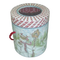 Boîte d'emballage en papier dur ondulé, avec Logo personnalisé, de haute qualité, Portable, cadeau pour bonbons de noël, vente en gros