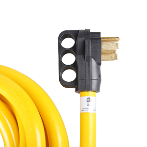 Có thể tháo rời 50ft STW 6awg/3C + 8awg/1C NEMA 14-50p SS2-50R RV mở rộng dây 50amps 90 độ xoắn khóa ETL chứng nhận 125V/250V - Product Image 4