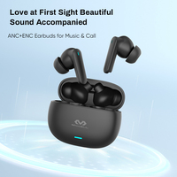 Écouteurs ANC sans fil Casque à réduction de bruit Smart Touch Écouteurs BT5.3 Écouteurs intra-auriculaires pour jeux vidéo