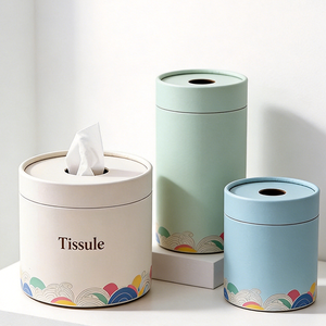 Pañuelos de Papel Portátiles para Auto, Ecológicos, con Logotipo Personalizado, de Cartón, Tamaño Grande, Cilíndricos, para Regalo, Tubos de Papel - Product Image 1