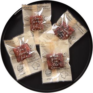 100 pezzi 3.9 "X 2.8" sacchetto di plastica <span class=keywords><strong>per</strong></span> caramelle <span class=keywords><strong>sottovuoto</strong></span> sacchetto sigillante <span class=keywords><strong>per</strong></span> il confezionamento di biscotti caramelle snack grani Halloween bomboniere - Product Image 1