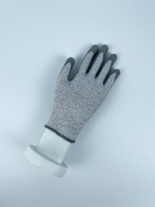 Guantes Grises Recubiertos de Látex Antideslizantes, Guantes de Trabajo de Seguridad Duraderos, Personalizables - Product Image 5