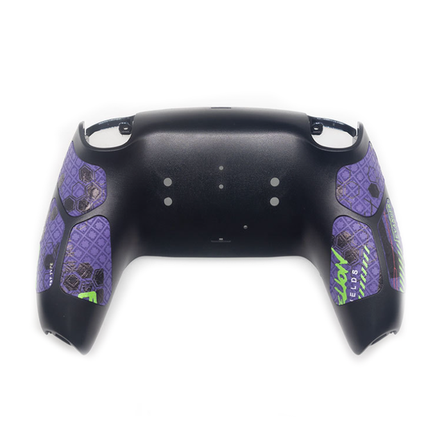 New DIY Feel Back Shell for PS5 Game Controller Replaced with Anti slip Soft Rubber Back Shell