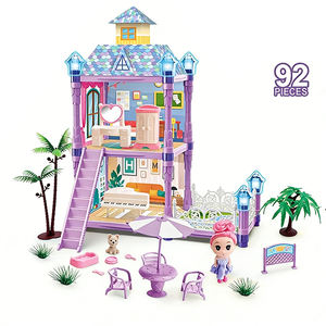 Casa de Muñecas, Casa de Juegos para Niños, Mansión de Ensueño, Villa de Princesas, Juego de Muebles para Contar Historias, Regalo de Cumpleaños o Festividades - Product Image 1