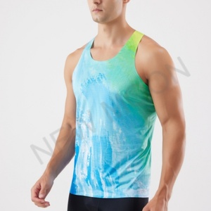 Gilet de sport personnalisé pour homme, respirant, 100 % polyester, imprimé par sublimation, pour marathon, course à pied et exercice - Product Image 4