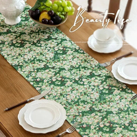 Chemin de table de style rétro français, nappe personnalisée pour hôtel et restaurant, nappe en polyester pour les fêtes de mariage, pour la décoration de la maison