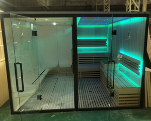 <span class=keywords><strong>Cabine</strong></span> de <span class=keywords><strong>hammam</strong></span> à vapeur extérieure en acrylique avec tabouret en bois plastique imperméable, chaise longue de sauna humide, siège de <span class=keywords><strong>hammam</strong></span> - Product Image 5