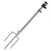 Support de caméra pliable épais en acier inoxydable, support de caméra rotatif à 360° °   Support de fixation réglable pour poteau avec filetage 1/4'' pour la chasse
