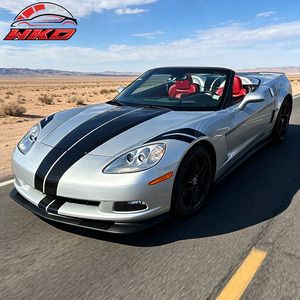 เหมาะสำหรับ Chevrolet Corvette C6 Base ปี 2005-2013 ชุดแต่งกันชนหน้าสไตล์ ZR1 สีดำด้าน - Product Image 2