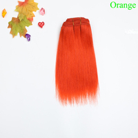 Tresse de cheveux en fibre protéinée pour poupée Blythe, modèle de tissage à trame unique, jouet en peluche, blond, Deep Wave Jerry Curl