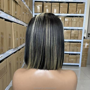 Perruque 13x4 en Cheveux Humains Brésiliens Grade 12A, Densité 150%, Lisse Soyeux, Pré-Pluckée, HD Transparente, Couleur <span class=keywords><strong>Piano</strong></span> 1B/613 - Product Image 2