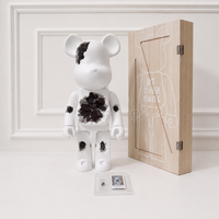 Figurine d'ours prête à être expédiée, jouet design en vinyle, figurine de collection en PVC, jouet artistique, modèle mignon, décoration, cadeau, collection
