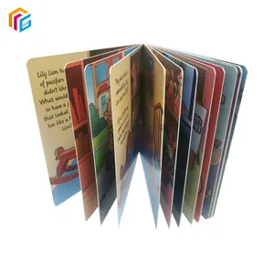 Full Color Printed Glossy Printed Cardboard Paper Free Sample English Learning Story Book For Children