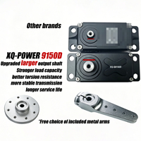 XQ POWER XQ-S9150D 180kg 16.8V Servomoteur robotique industriel programmable à engrenages en acier sans balais avec encodeur magnétique pour usage intensif
