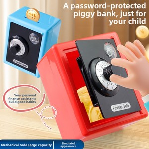กล่องพลาสติกสำหรับเด็ก ตู้เซฟขนาดเล็กแบบรหัสกลไก ของเล่นเก็บเหรียญ ของขวัญส่งเสริมการขายสุดสร้างสรรค์ - Product Image 2
