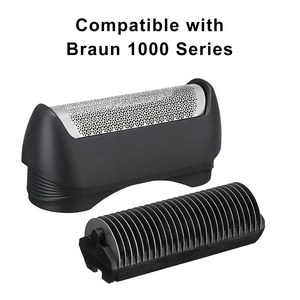 Tête de <span class=keywords><strong>rasoir</strong></span> de rechange compatible avec <span class=keywords><strong>Braun</strong></span> série 1000 11B, <span class=keywords><strong>lame</strong></span> de <span class=keywords><strong>rasoir</strong></span> électrique à feuille et à <span class=keywords><strong>lame</strong></span>, tête de <span class=keywords><strong>rasoir</strong></span> en acier inoxydable - Product Image 2