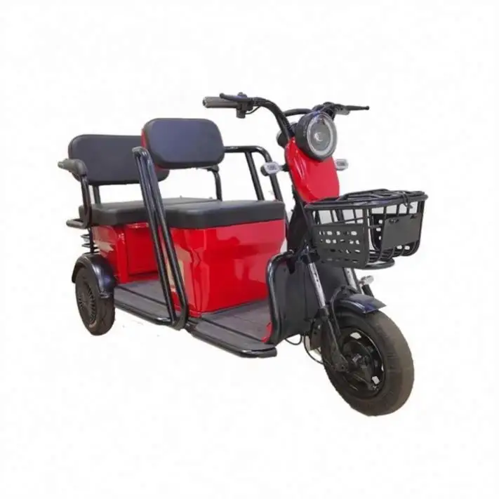 Carro antigo elétrico profissional com sistema CA triciclo vermelho para venda