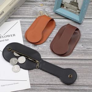 Wholesale Racket Shape PU Leather Coin <b>Purse</b> with Zipper <b>Cute</b> Paddle Shaped Mini Wallet for Coins Novelty Coin Pouch - Product Image 2
