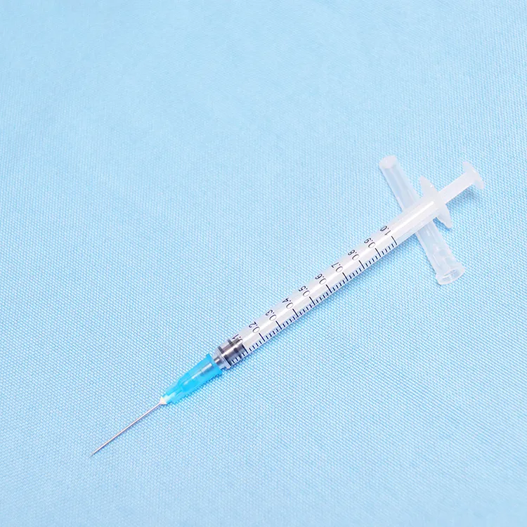 Factory Wholesale vaccine syringe 1ml 3 ml 5ml 10ml disposable syringe Hospital Medical luer lock syringe with needle