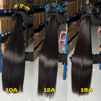 GDY Grossiste de mèches de cheveux indiens bruts, mèches de cheveux vierges à cuticules alignées, tissage double tiré, extensions de cheveux humains économiques