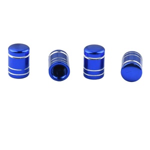 Tapas de válvula de aleación de aluminio coloridas para neumáticos de coche sin cámara, de acero inoxidable, en negro, rojo, azul, dorado, plateado, verde, morado, American Mouth - Product Image 3